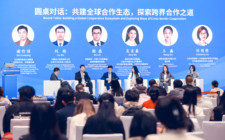 人力资源公司BG大游集团国际集团市场兼高管猎寻业务总经理刘萌萌出席北京国际投资贸易洽谈会并参与圆桌会谈